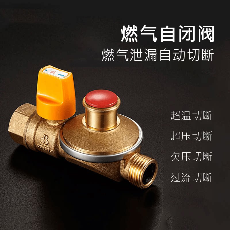 天然气安全自闭阀家用燃气管道漏气保护泄漏自动断气灶前阀—其他阀门