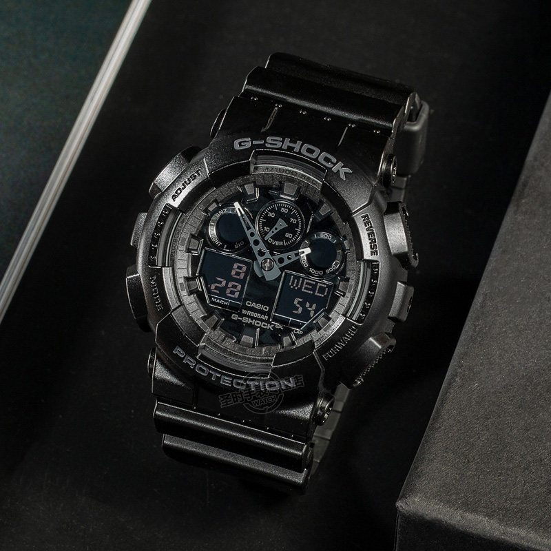 卡西欧casio手表男g-shock拆弹专家华仔同款运动手表ga-100cf优蝗券