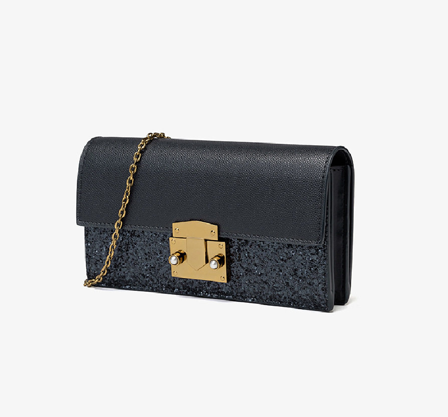 小c女k包包迷你小包小香风星空亮片时尚手拿链条钱包单肩斜挎包潮