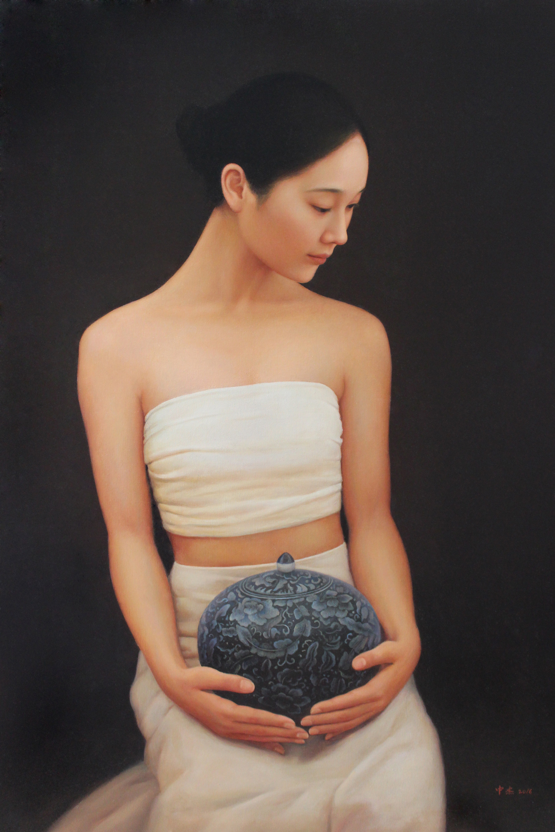 彭中杰 《陶》 布面油画