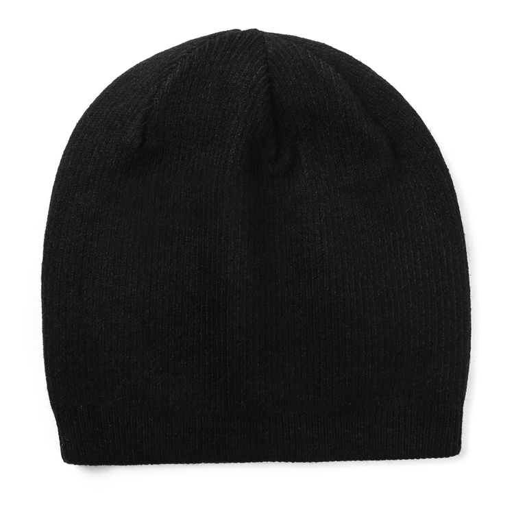 羊毛毛线帽男女冬季包头帽双层加厚冬帽男纯色羊绒混纺针织帽冬