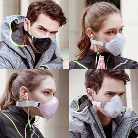 MeHow男女时尚活性炭防雾霾PM2.5防甲醛口罩防粉尘透气可清洗面罩