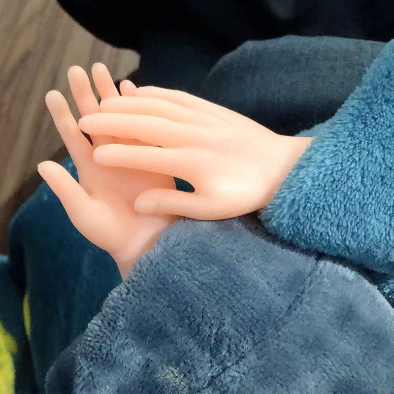 小手手指套抖音同款芭比小手模型玩具咪按摩假手掌迷你手套逗猫——小