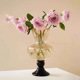 SoftHome玻璃花瓶高脚复古法式高级感风灯花瓶花器插花摆件
