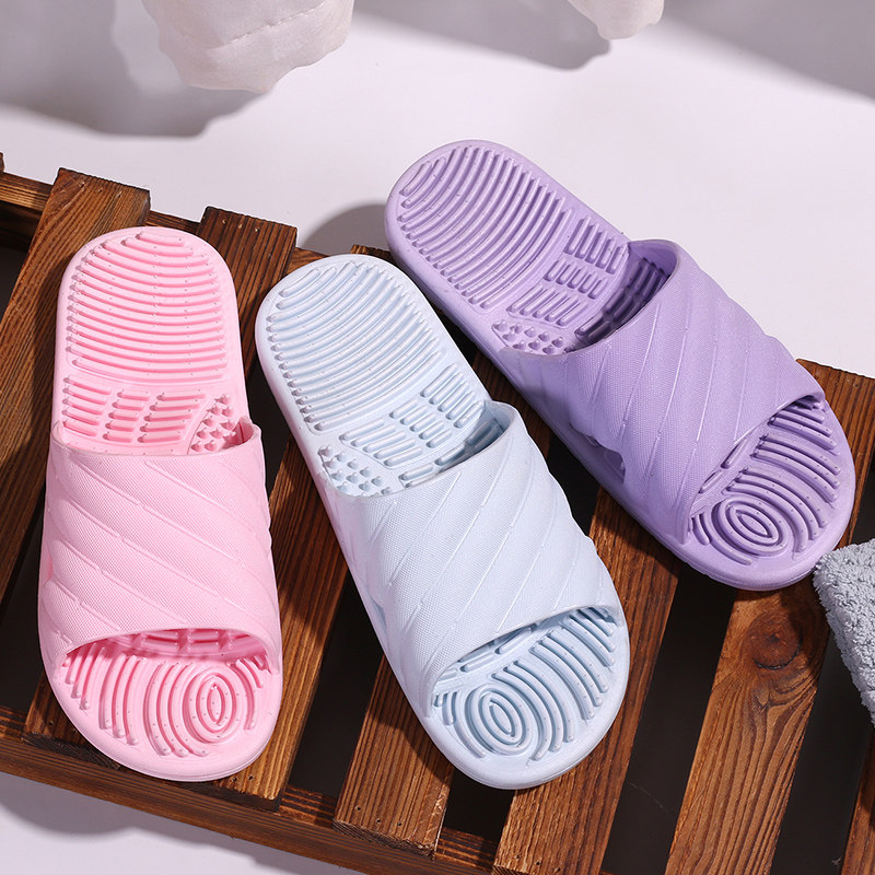 pvc拖鞋按摩脚底女足底穴位 厚底防滑外穿可爱情侣夏家居家用凉拖