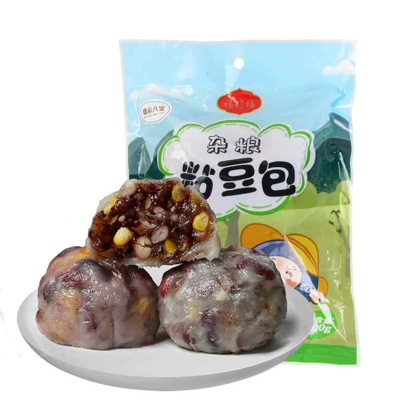 水晶粘豆包粗糧東北紅豆薏米糯米八寶雜糧代餐早餐糕點在類目 糧油米麪/南北乾貨/調味品, 方便速食, 面点类速食, 粘豆包中 - 來自Buy2taobao.com提供專業的淘寶代購服務
