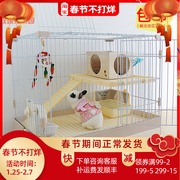 Rabbit cage automatic cleaning dung rabbit cage household extra large rabbit cage rabbit villa nest rabbit house pet guinea pig cage