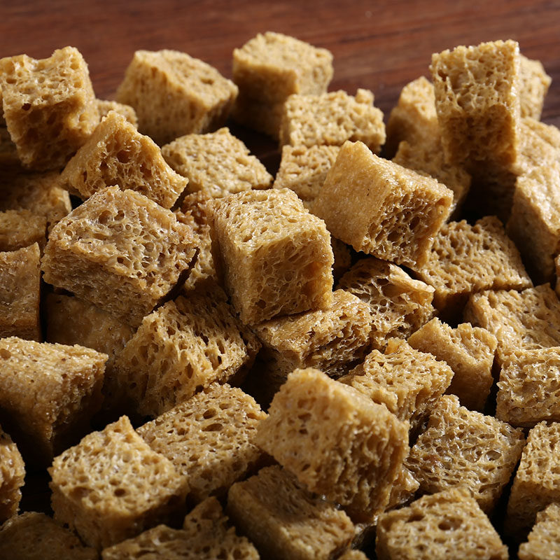 许都农夫 烤麸凉皮专用手工面筋块凉拌菜干货脱水面筋干500克包邮