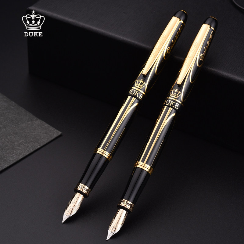 送公爵墨水duke/公爵钢笔礼物送礼学生用墨水笔高档铱金笔世纪先锋14k