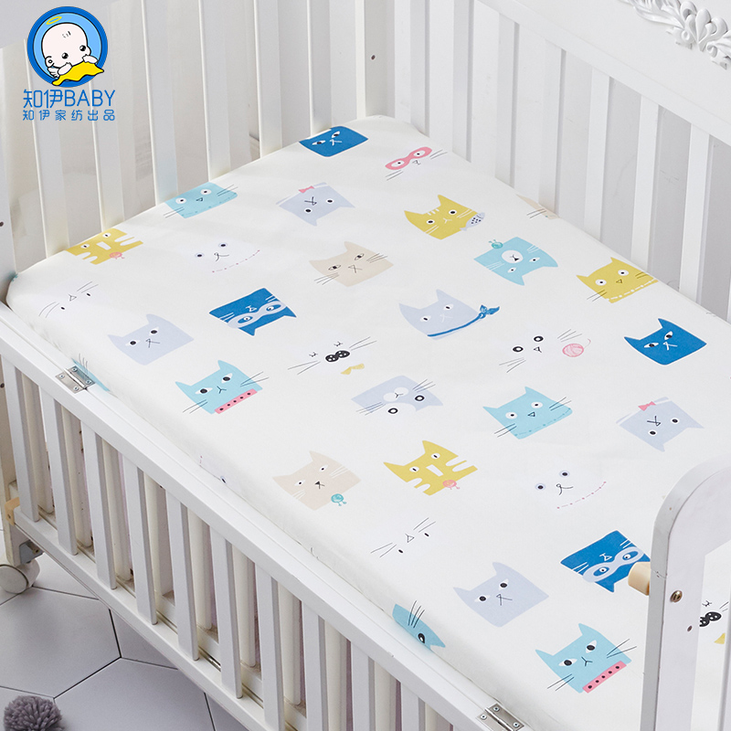 纯棉婴儿床笠单件儿童婴幼儿床单新生儿宝宝床罩床上用品四季通用