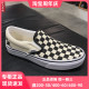 现货VANS SLIP ON经典黑白棋盘格一脚蹬帆布鞋男女鞋VN000EYEBWW