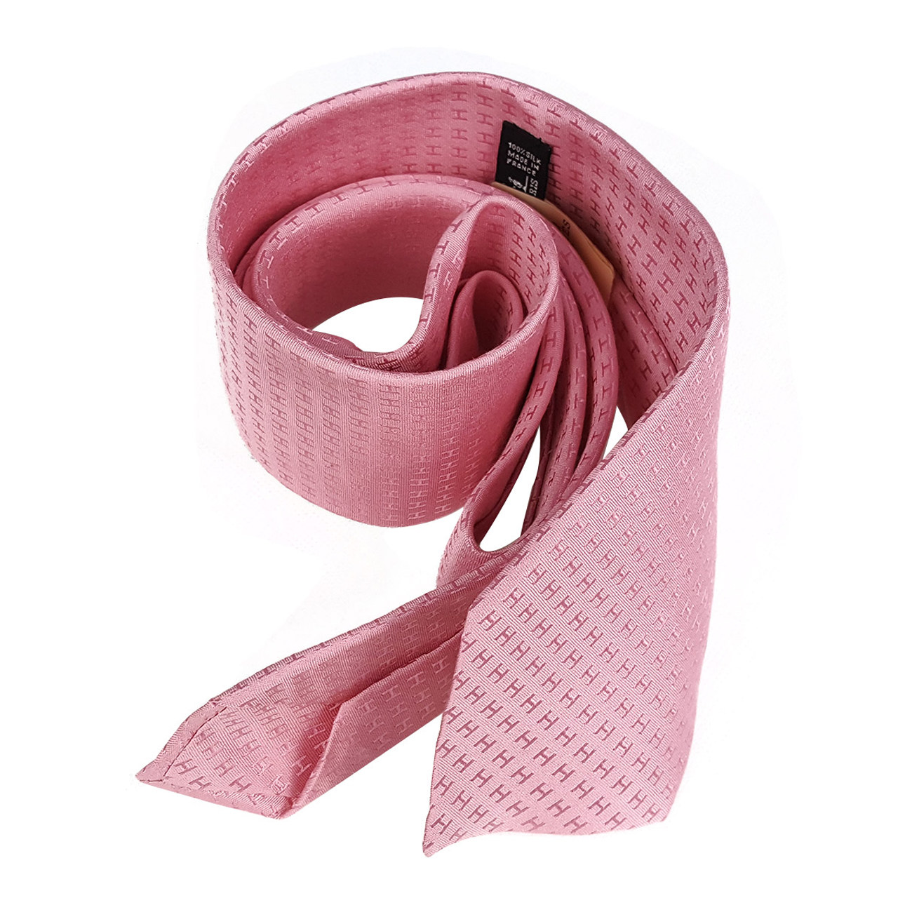 [9.9新]爱马仕 真丝 领带 粉色 hs201