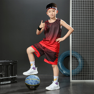 儿童篮球服套装男童夏速干定制专业训练比赛队服女童球衣球服背心