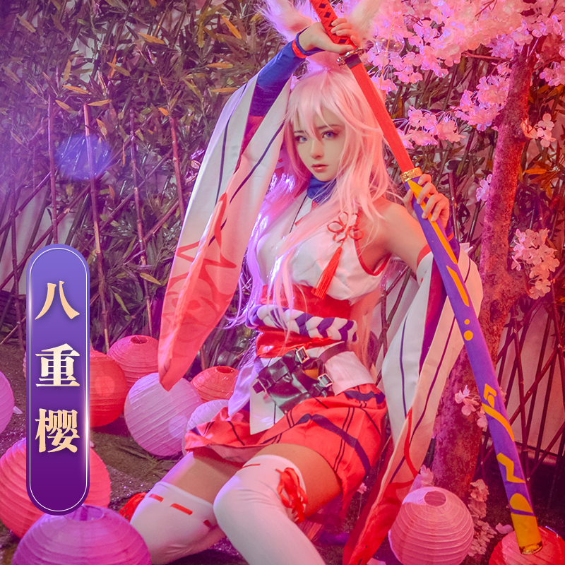 崩坏3初始号八重樱动漫cos服装假发全套逆神cosplay巫女和服