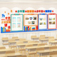 班级文化墙贴初中小学教室布置装饰学习园地作品展示墙公告栏建设