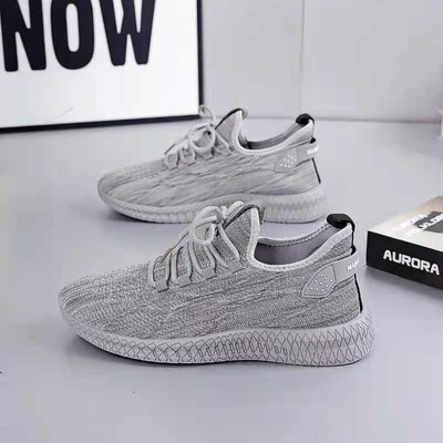 麦卡伦青年休闲鞋鲨鱼轻便款透气鞋男款流行2023男士运动鞋