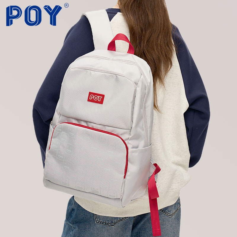 POY®新品 双肩包女高颜值大学生