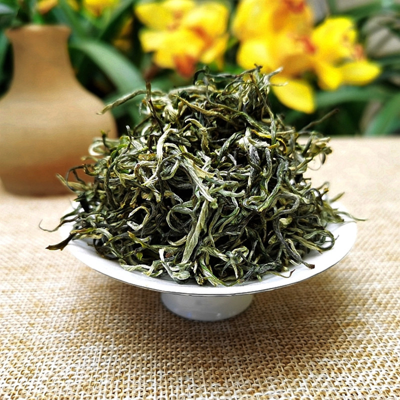 云南绿茶2021明前炒青大理感通毛尖一芽一叶银丝毛峰烤茶500克装