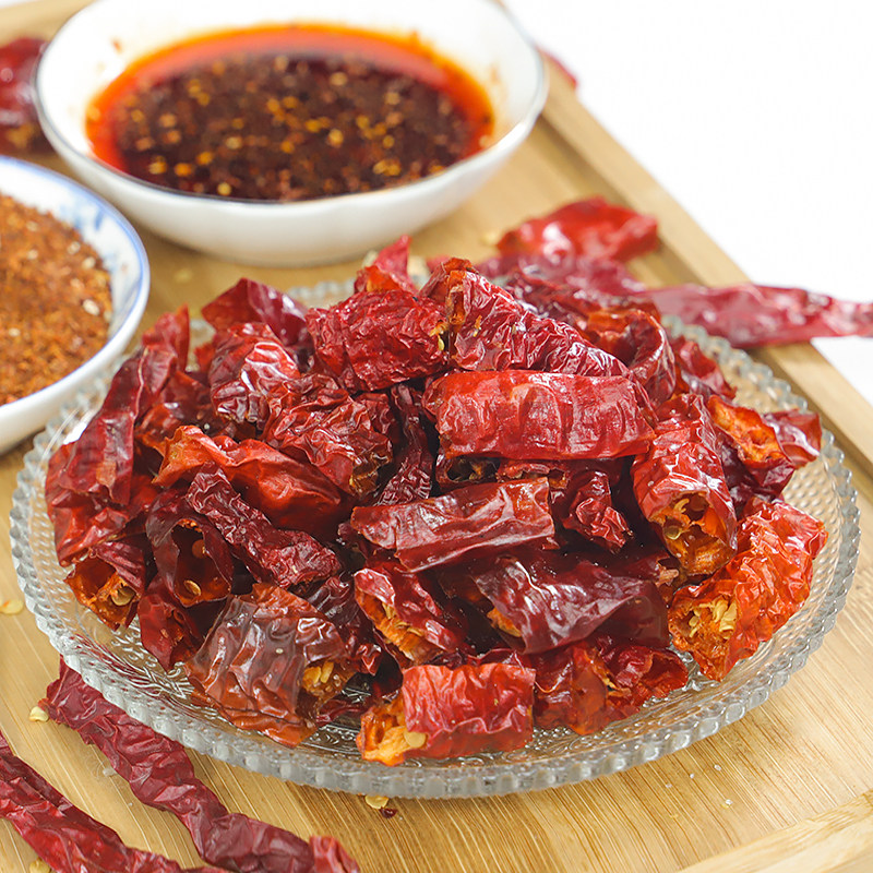 甘谷辣椒香辣干辣椒段200g线椒炒辣椒段红油辣子辣椒调料甘肃辣椒