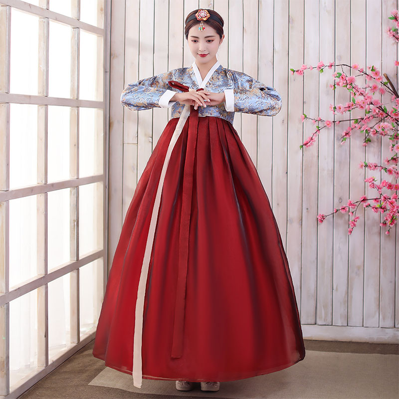 韩服女装朝鲜演出服汉服女服装舞蹈服民族风礼服宫廷套装韩国服饰