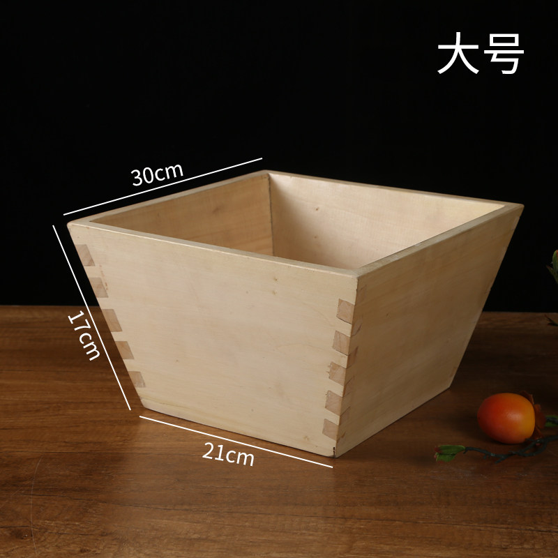 升 斗  实木升子  米升 米斗 燕尾榫卯 木斗 木升  钥匙 收纳盒