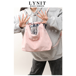 LYNIT 托特包女2024新款大容量通勤单肩包高级感时尚多功能双肩包