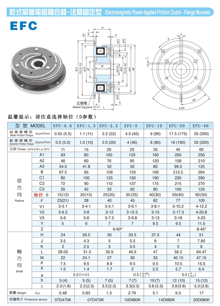 新品台燚电磁离合制动器EFC EFB绕线机折叠机配件DC24V机械五金包