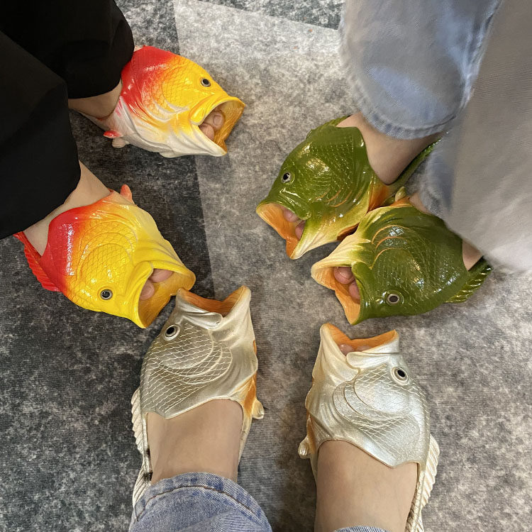 鱼鞋搞怪鱼形