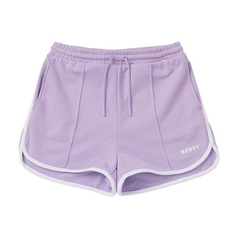 nerdy2023夏季新品青春学妹风可爱logo运动短裤休闲裤子海豚裤女