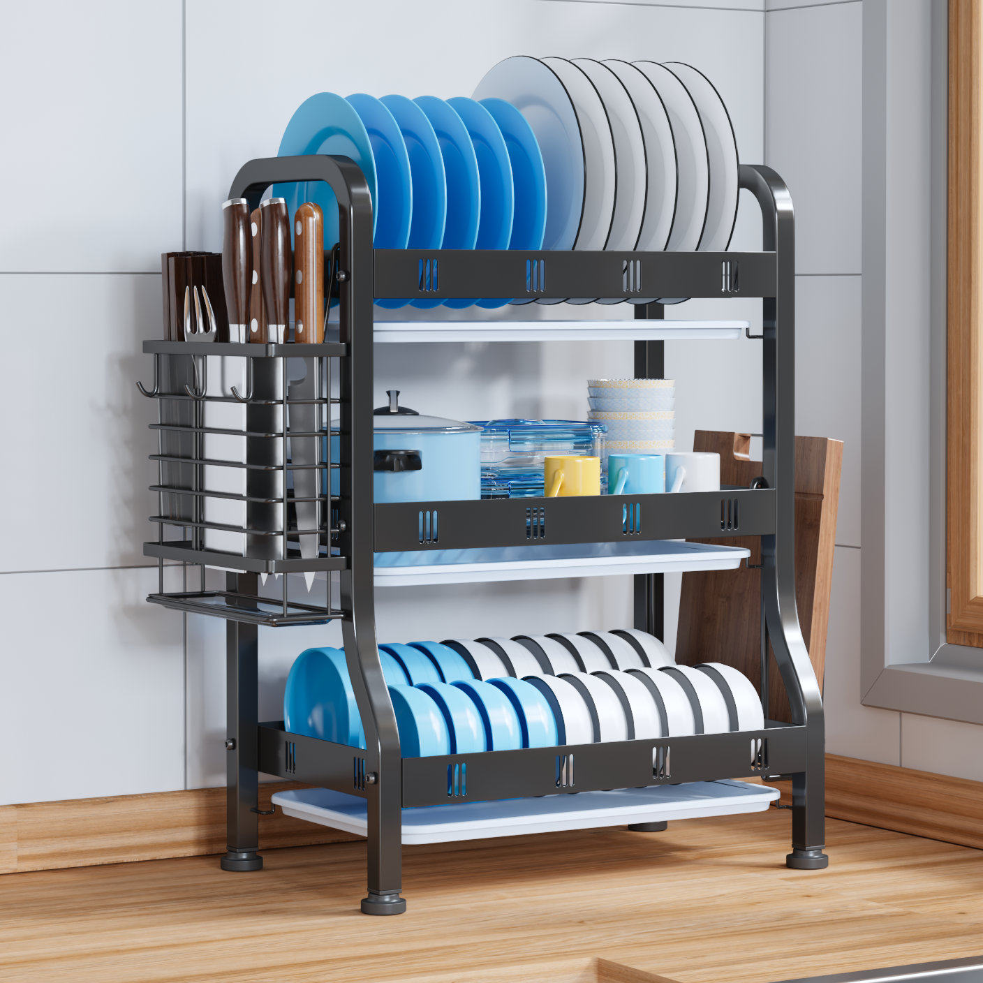 靓日子沥水碗架厨房