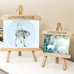 任意尺寸油画框三脚架套装 户外写生松木画架组合diy相框