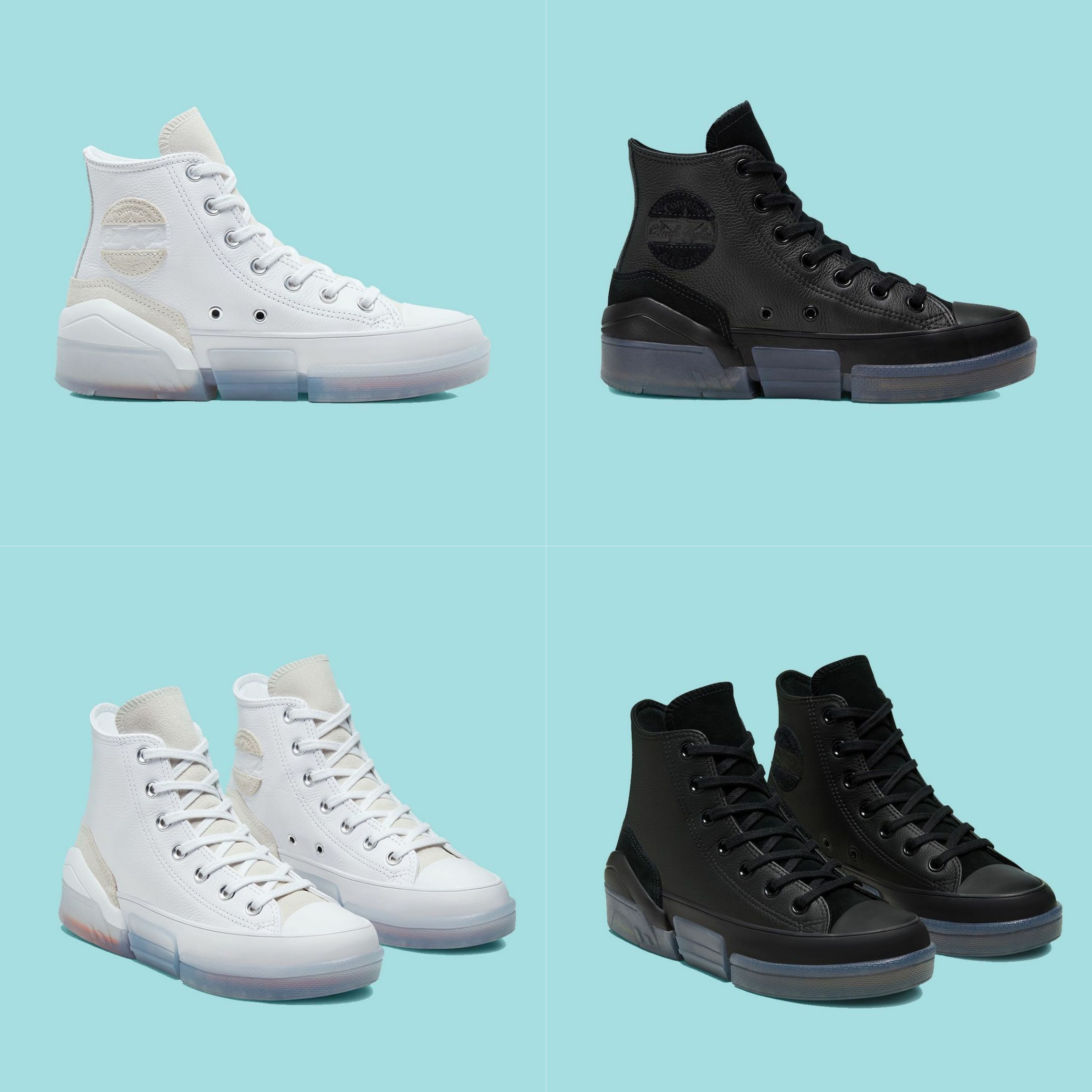 converse匡威cpx70 hi 白黑色皮质高帮水晶底板鞋567170c 567171c