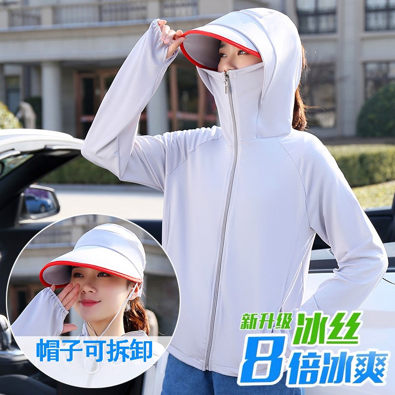 冰丝一体斗篷式防晒衣女夏防紫外线遮阳帽出游遮脸太阳帽子透气|ruв категории Аксессуары, шляпа - от Buy2taobao.com для оказания профессиональной услуги покупки агента Taobao