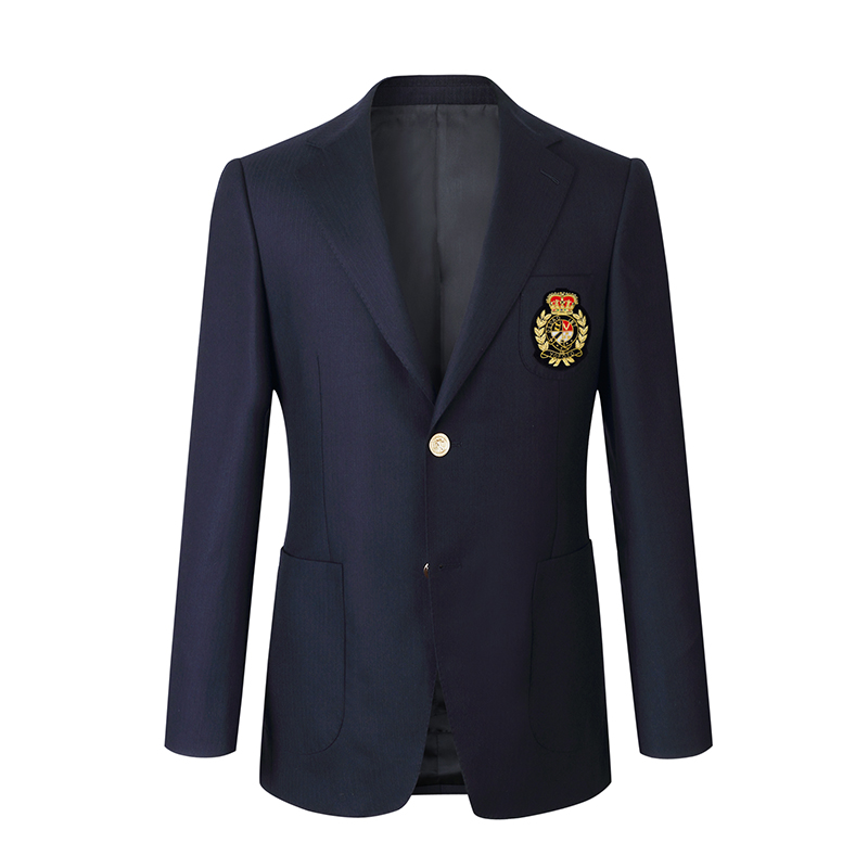 gieves charles金冠麦穗徽章限量版进口面料金扣布雷泽男士西服