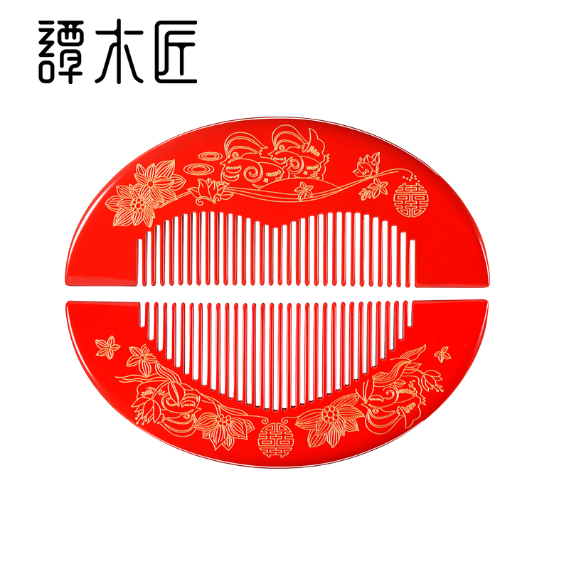 谭木匠礼盒喜结连理 婚礼结婚庆梳礼品 送闺蜜新婚礼物|ruв категории семья/личные чистящие средства, потребительских уборка посуды, гребень/портативный зеркало, гребень/макияж гребень/массаж гребень - от Buy2taobao.com для оказания профессиональной услуги покупки агента Taobao