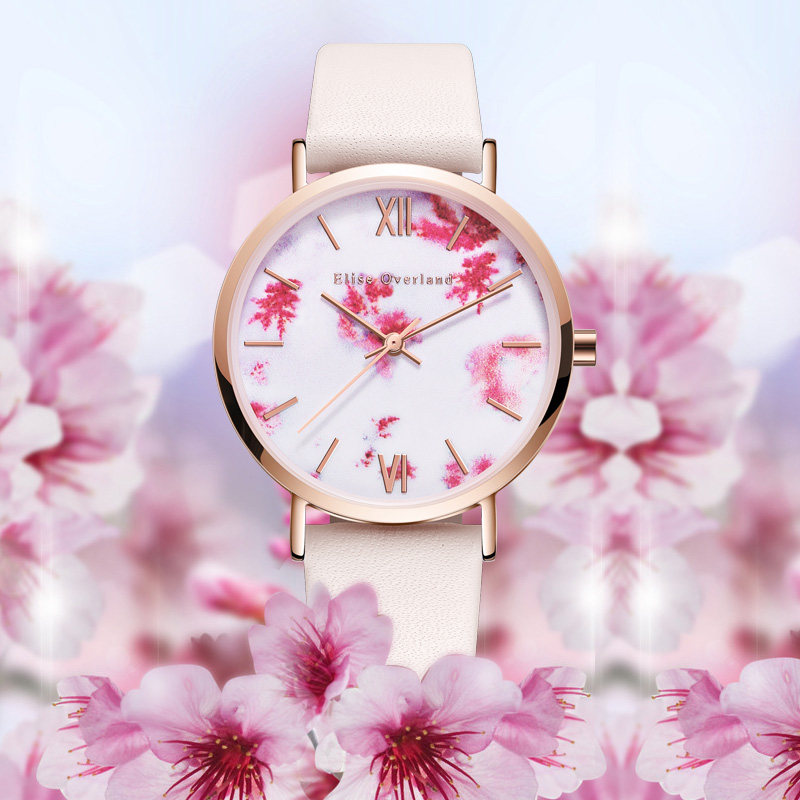 樱花手表女学生ins风简约气质女士手表女款时尚防水少女心女式表