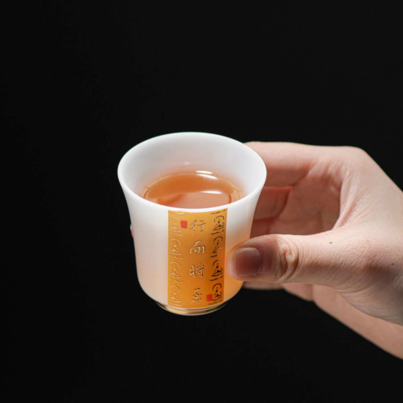 主人杯单杯茶具羊脂玉冰种玉瓷品茗杯德化白瓷茶杯子高端轻奢礼品