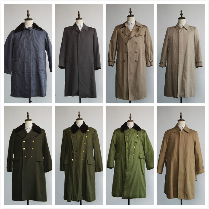 出租军大衣风衣皮衣外套70年代男士西服防寒演出服民族服装