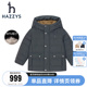 进口同款hazzys童装哈吉斯男童羽绒服冬新连帽保暖外套