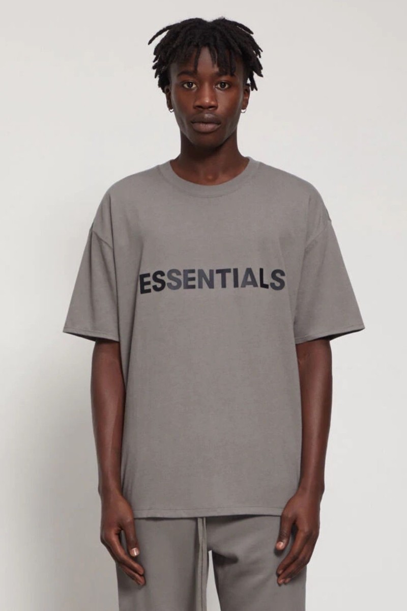 新款fogfearofgodessentials胸前字母标语复线高街