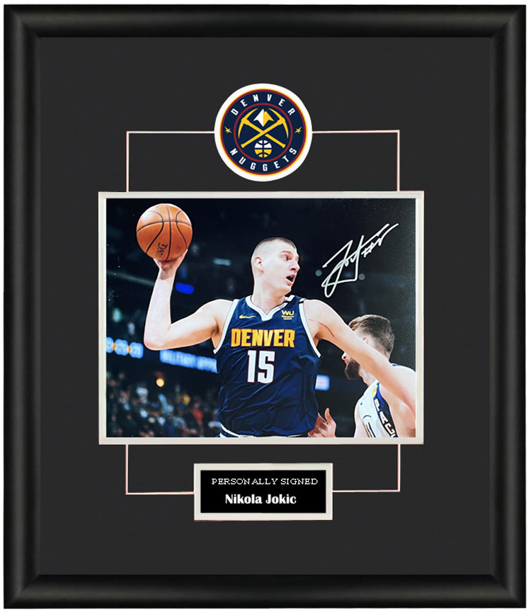 收藏 约基奇 亲笔签名 照片裱框 含sa证书 丹佛掘金队