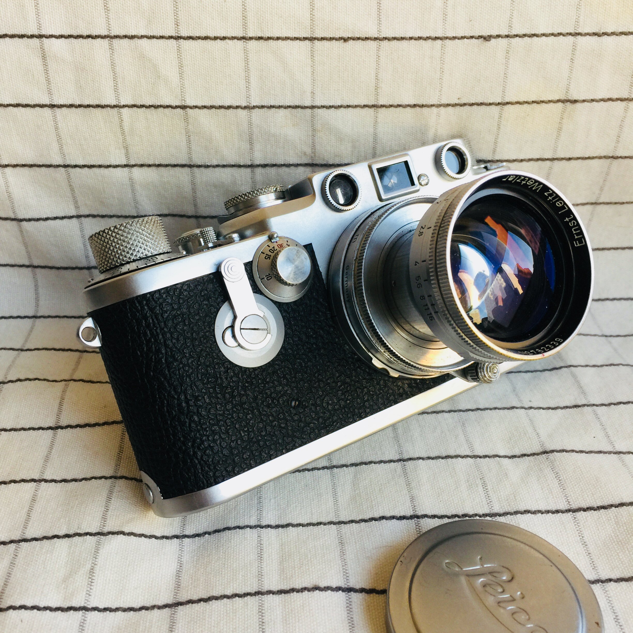 【精选】徕卡iiif红字带自拍版 l39旁轴相机胶卷相机 经典名机