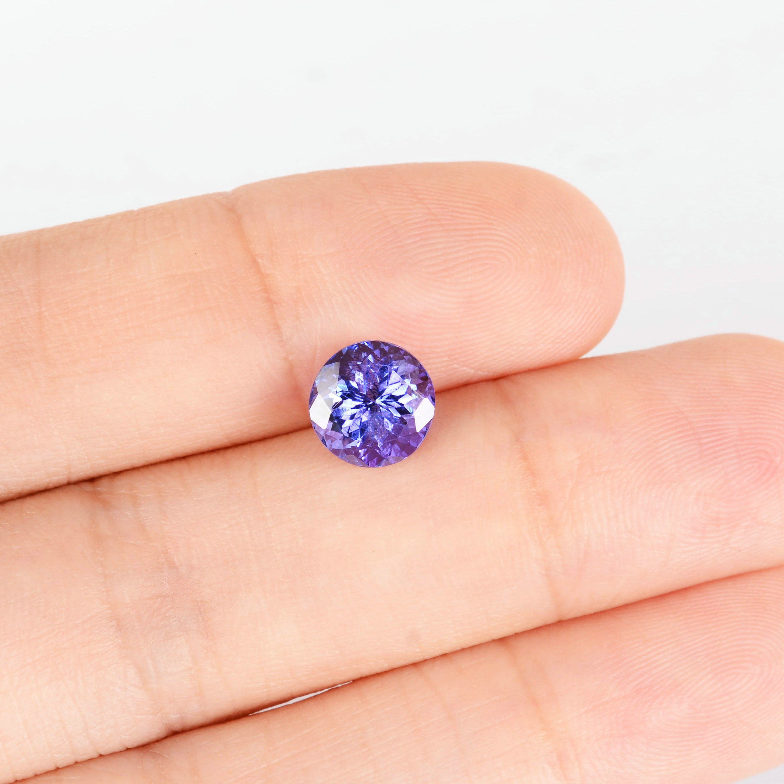 2.20克拉 天然坦桑石裸石 火彩闪 提供款式设计4453