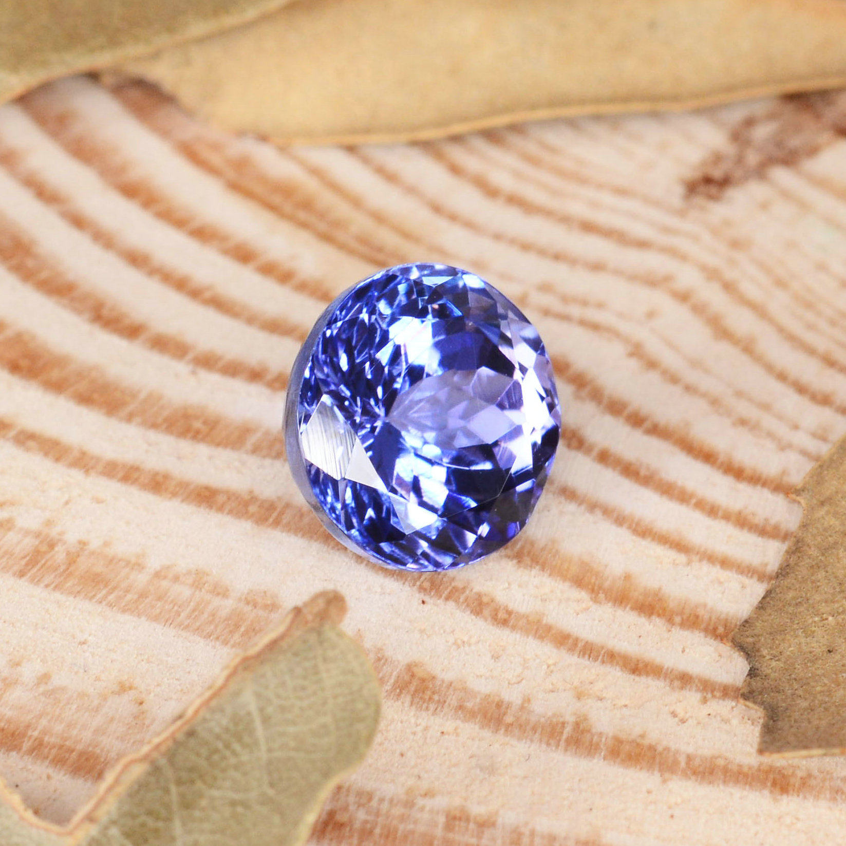 2.20克拉 天然坦桑石裸石 火彩闪 提供款式设计4453