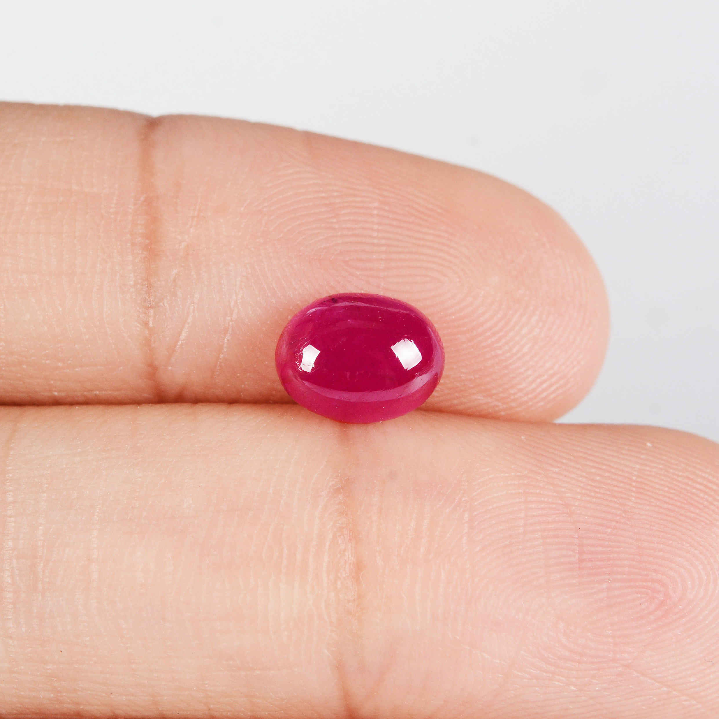 1.95克拉 天然红宝石裸石 提供成品款式设计镶嵌5606