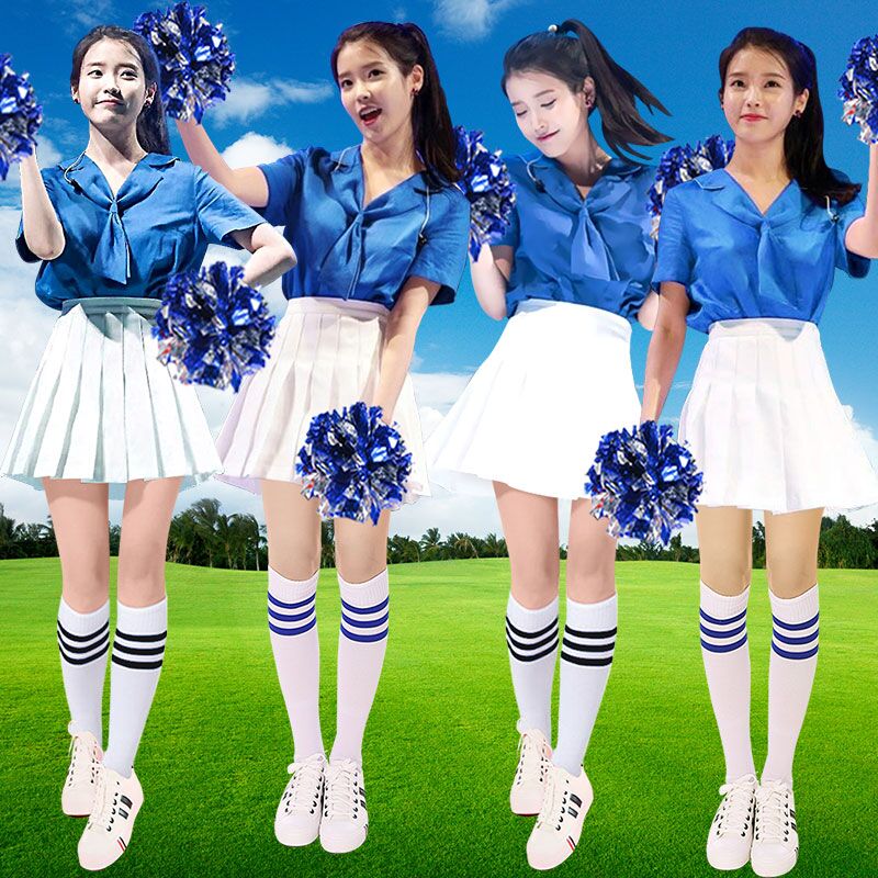 新款少女时代同款表演出学生足球宝贝啦啦队服装女套装拉拉队成人