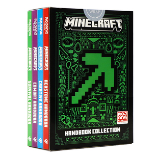 现货 我的世界官方指南全新进阶版4册平装礼盒装 英文原版 Minecraft All New Handbook Slipcase 培养逻辑思维和创造力 Mojang AB