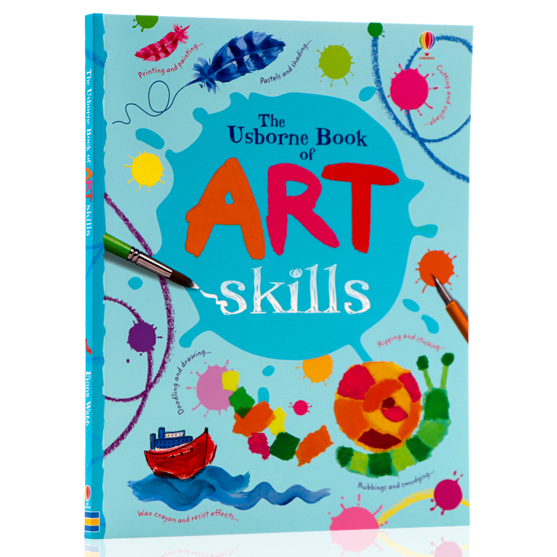 The Usborne Book of Art Skills 尤斯伯恩艺术之书 创意技巧实操练习指导 英文原版 Art Ideas 儿童艺术培养英语读本书籍英文版