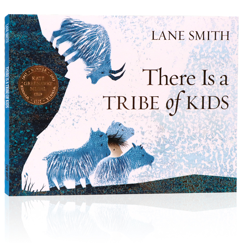 一个部落的孩子 英文原版绘本 There Is a Tribe of Kids 凯特格林纳威大奖绘本 名家Lane Smith 儿童英语启蒙认知图画故事书平装