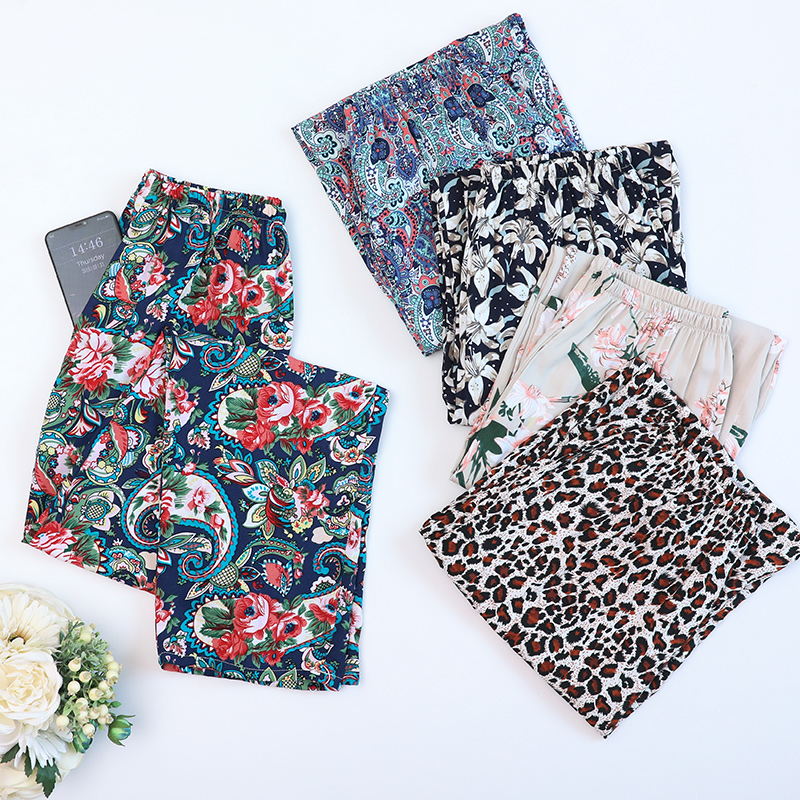 mom mother-in-law Mosquito control summer Cotton silk Slacks Pajamas Pocket money News page Hydrangeain the Lingerie/Men's underwear/Tracksuit , Pajamas/Slacks category - from Buy2taobao.com to provide professional Taobao agent buy service